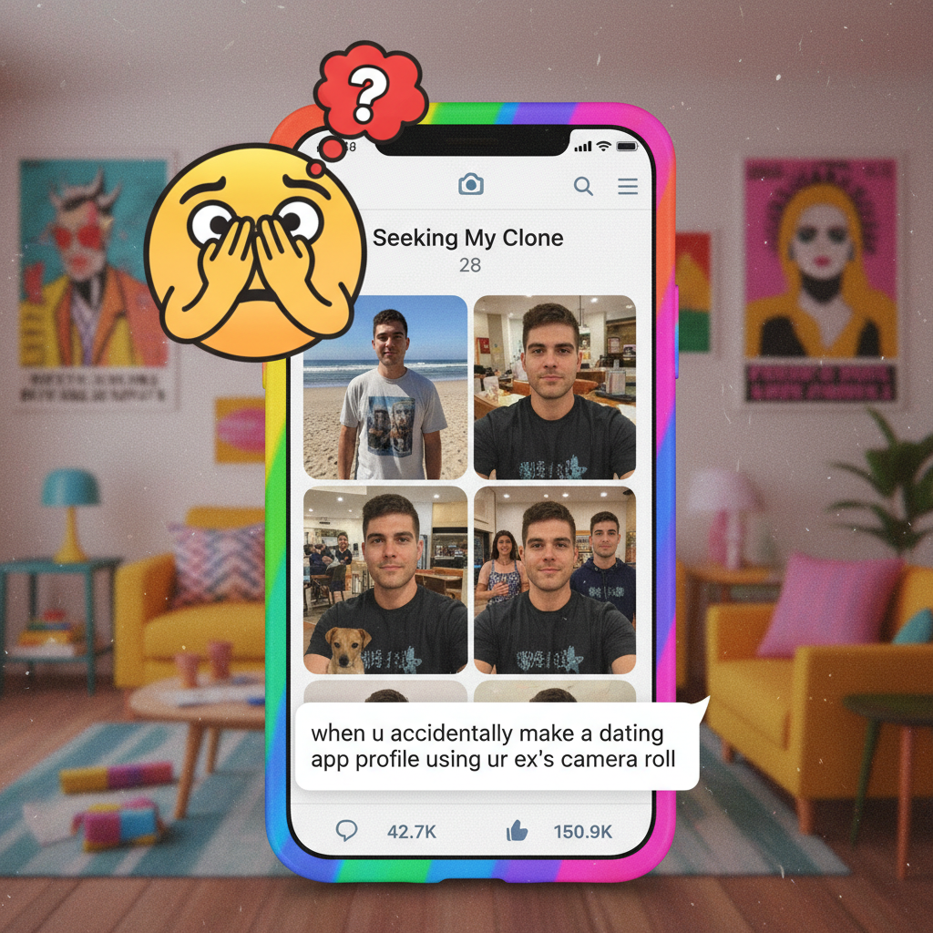 Matched with someone who only had pics with their ex. Sir, this is a dating app, not a photo album.