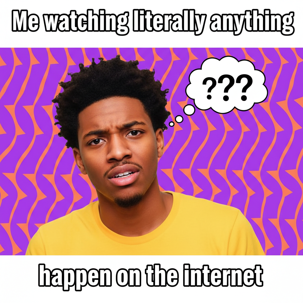 Me watching literally anything happen on the internet: *insert confused Nick Young meme*