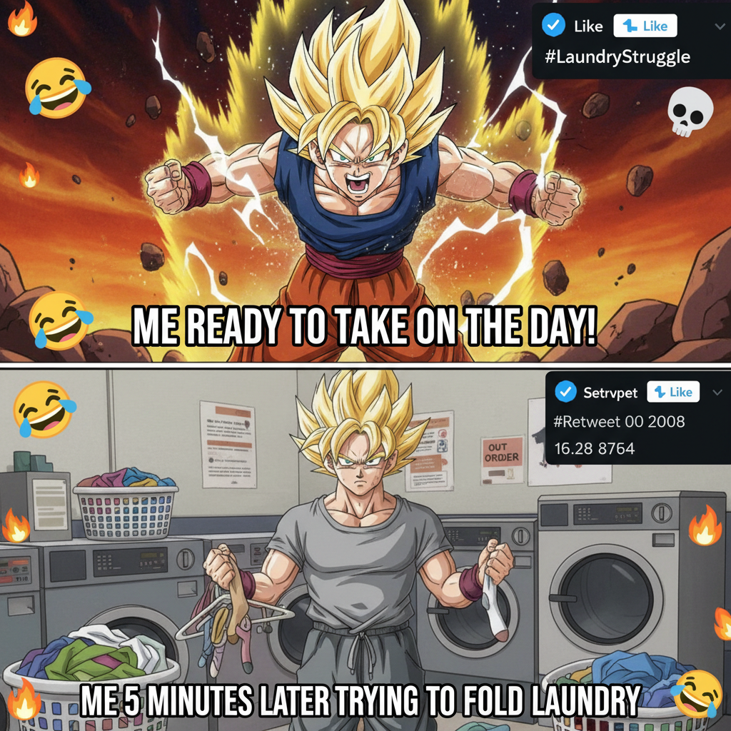 Me trying to use my anime powers to get out of responsibilities. Spoiler: it didn't work.