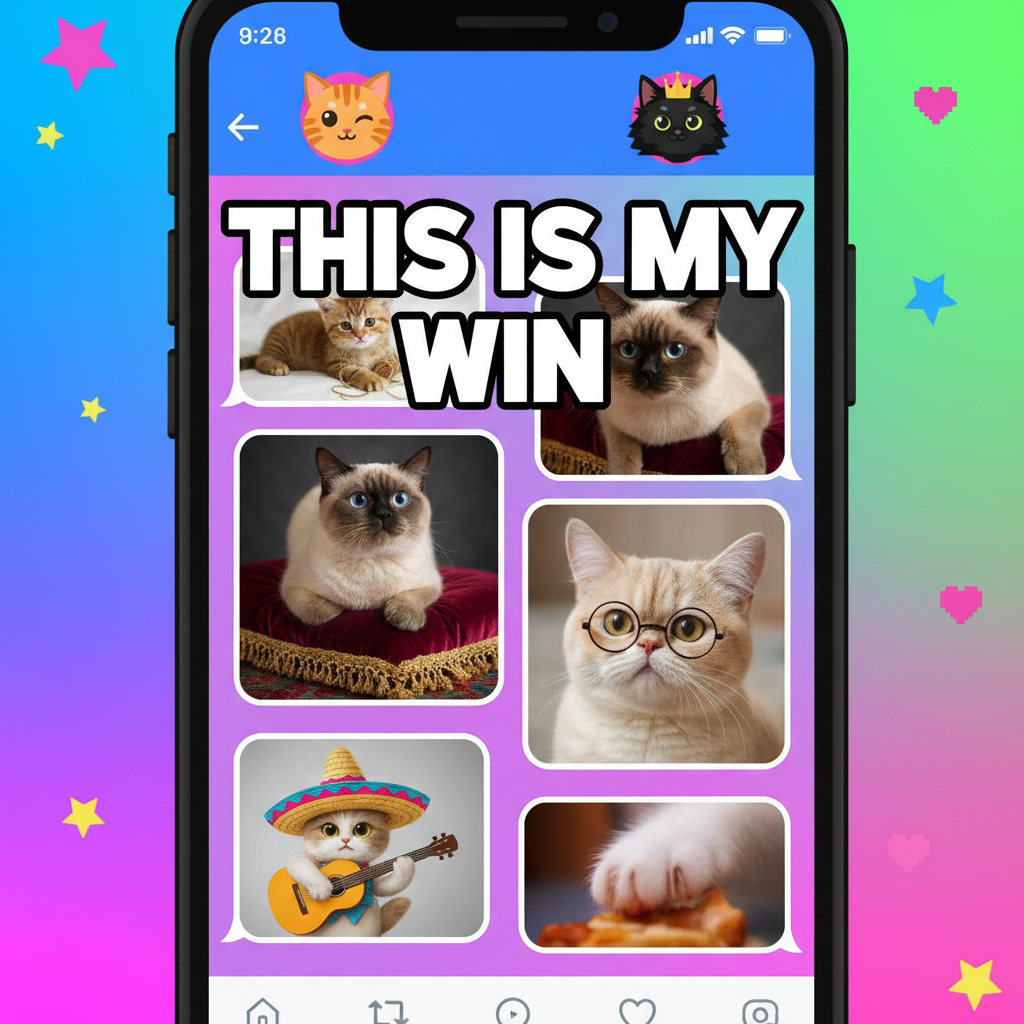 Matched with someone who only sends pics of their cat. This is my win.