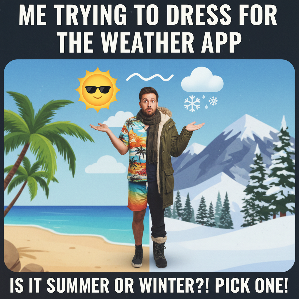 It's 70°F in winter, then 30°F the next day. My body is a confused mess.