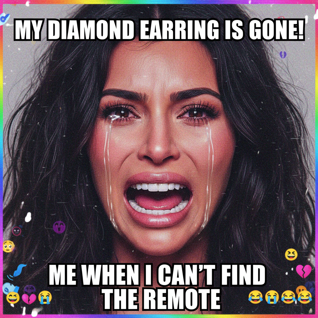 When you see your ex thriving: *insert crying Kim Kardashian meme*