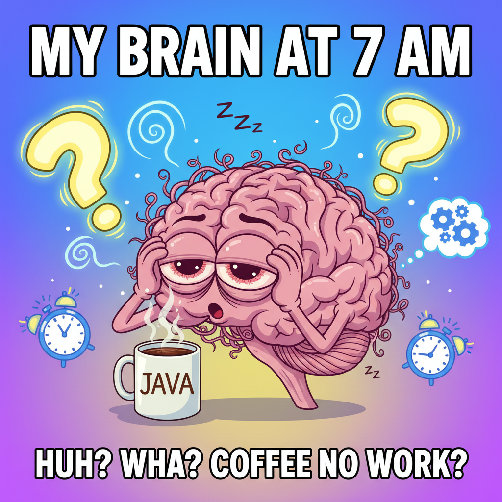 My brain on Monday morning trying to remember how to human.