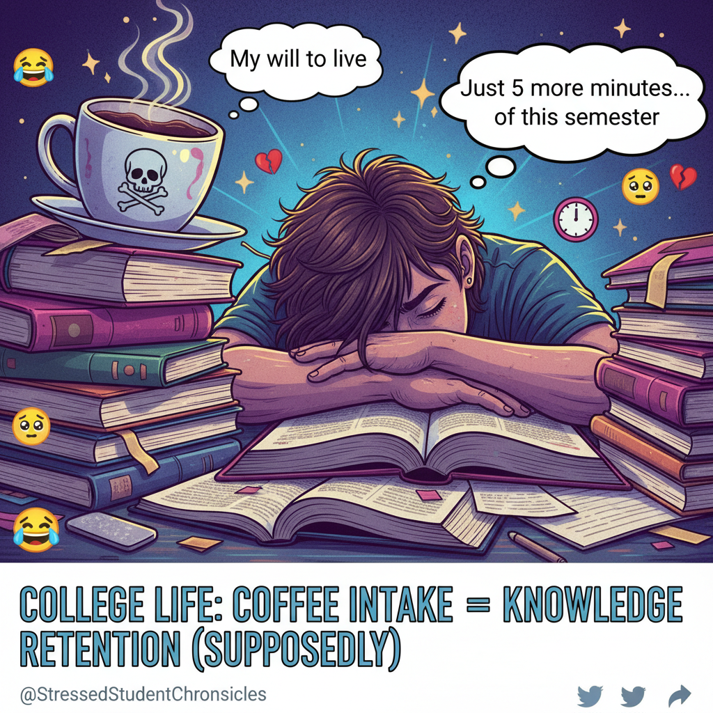 Just survived exam season. My brain feels like a deflated balloon and my coffee IV is empty.