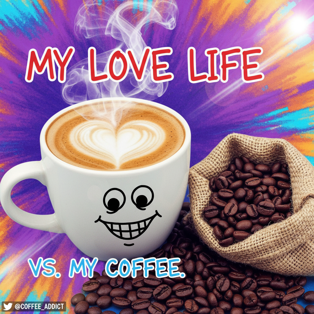 My blood type is coffee. My love language is a fresh brew.