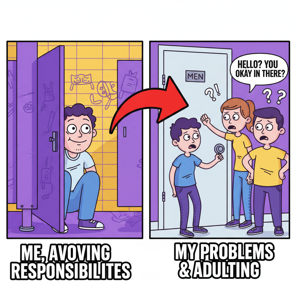 Introverts at a party: Recharge in the bathroom. Extroverts: ARE YOU OKAY IN THERE?!