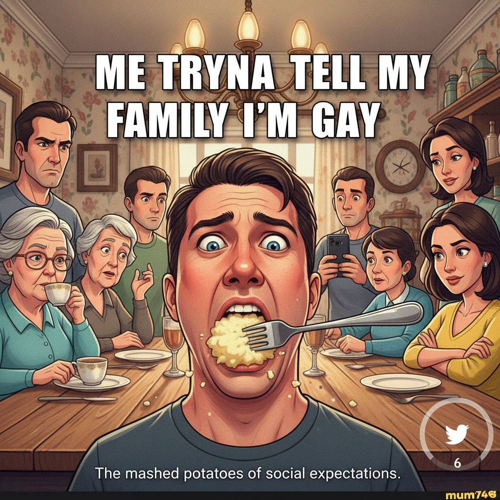 Holiday dinner: 'So, are you dating anyone?' Me: *chokes on mashed potatoes*