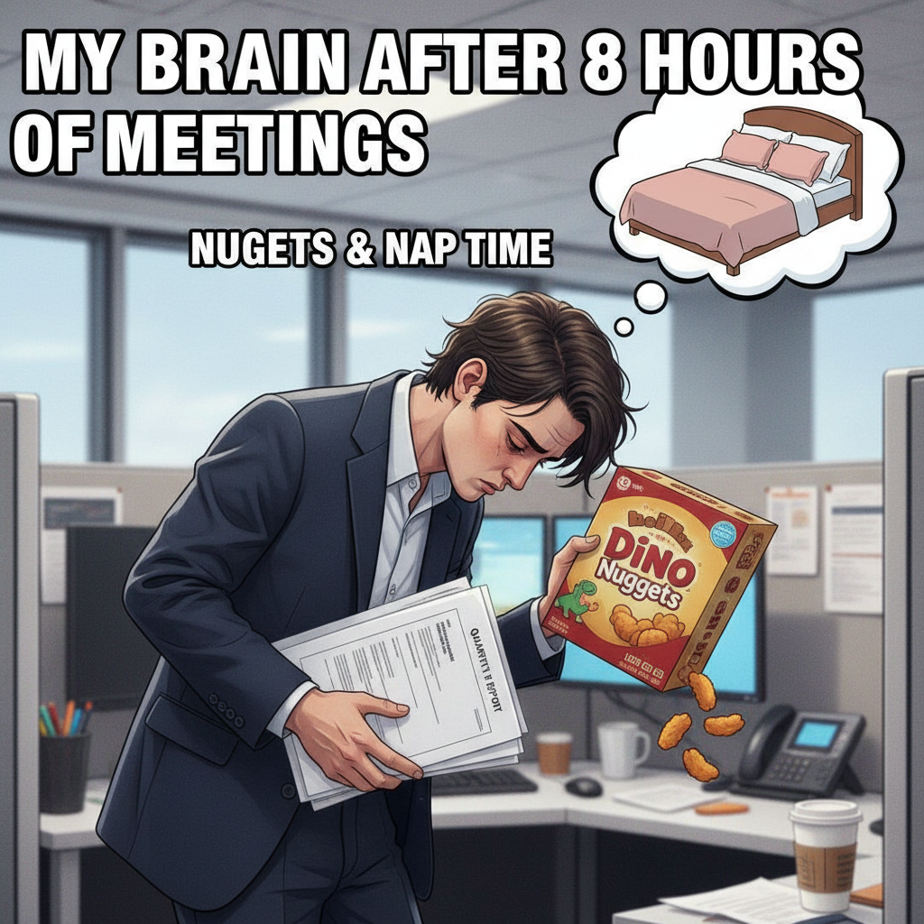 Adulting is just making responsible decisions while craving a nap and chicken nuggets.