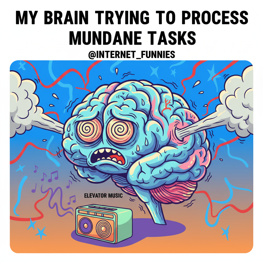 My brain during exam season: *elevator music* 🧠📚