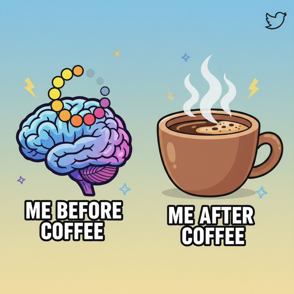 Monday morning: My brain is still buffering. Send coffee and existential dread.