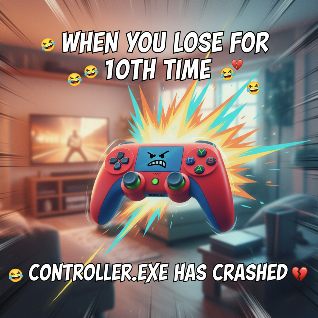 My controller just flew across the room. It was NOT my fault. The game cheated.
