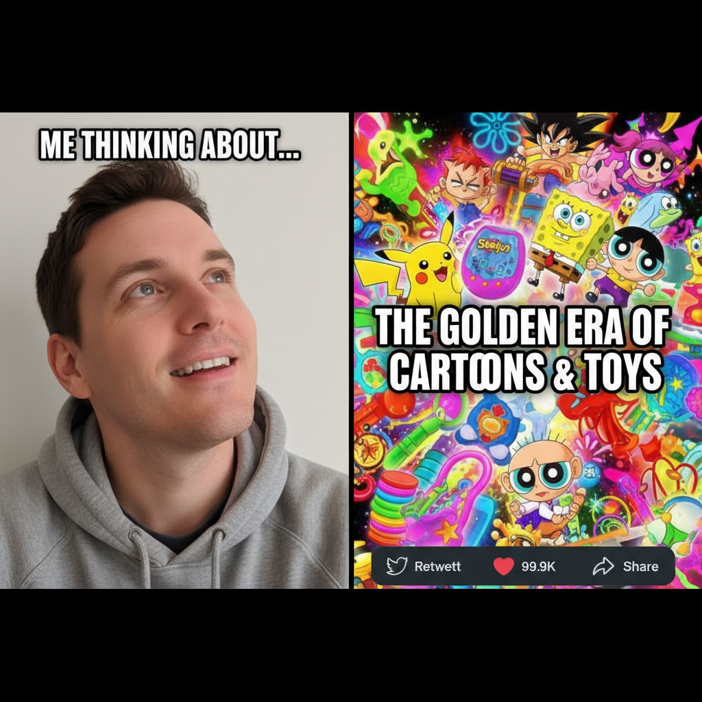 Hearing that one song from my childhood and suddenly I'm 8 years old again.