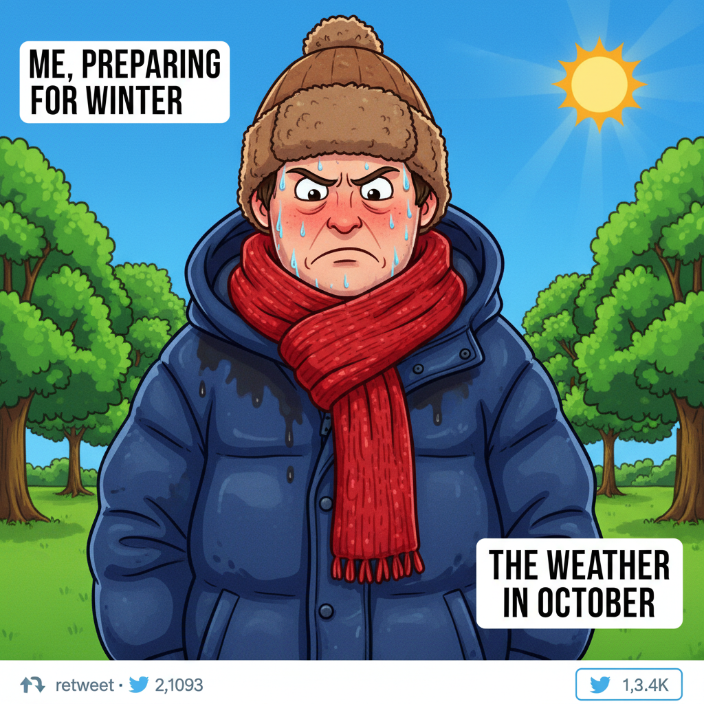 It's 70° and sunny in winter. This isn't weather, it's a personal attack on my seasonal wardrobe.