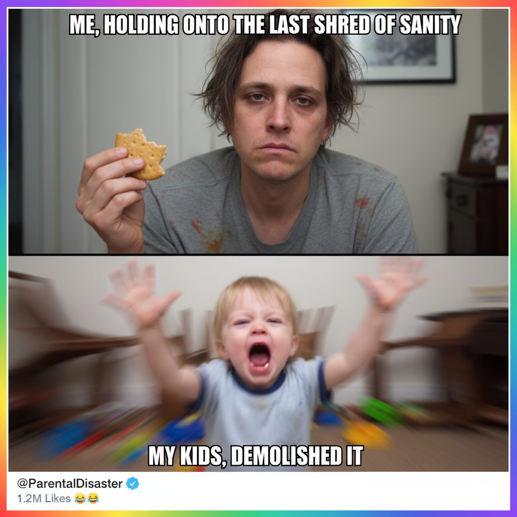 Just survived another toddler tantrum over a broken cracker. Send wine.