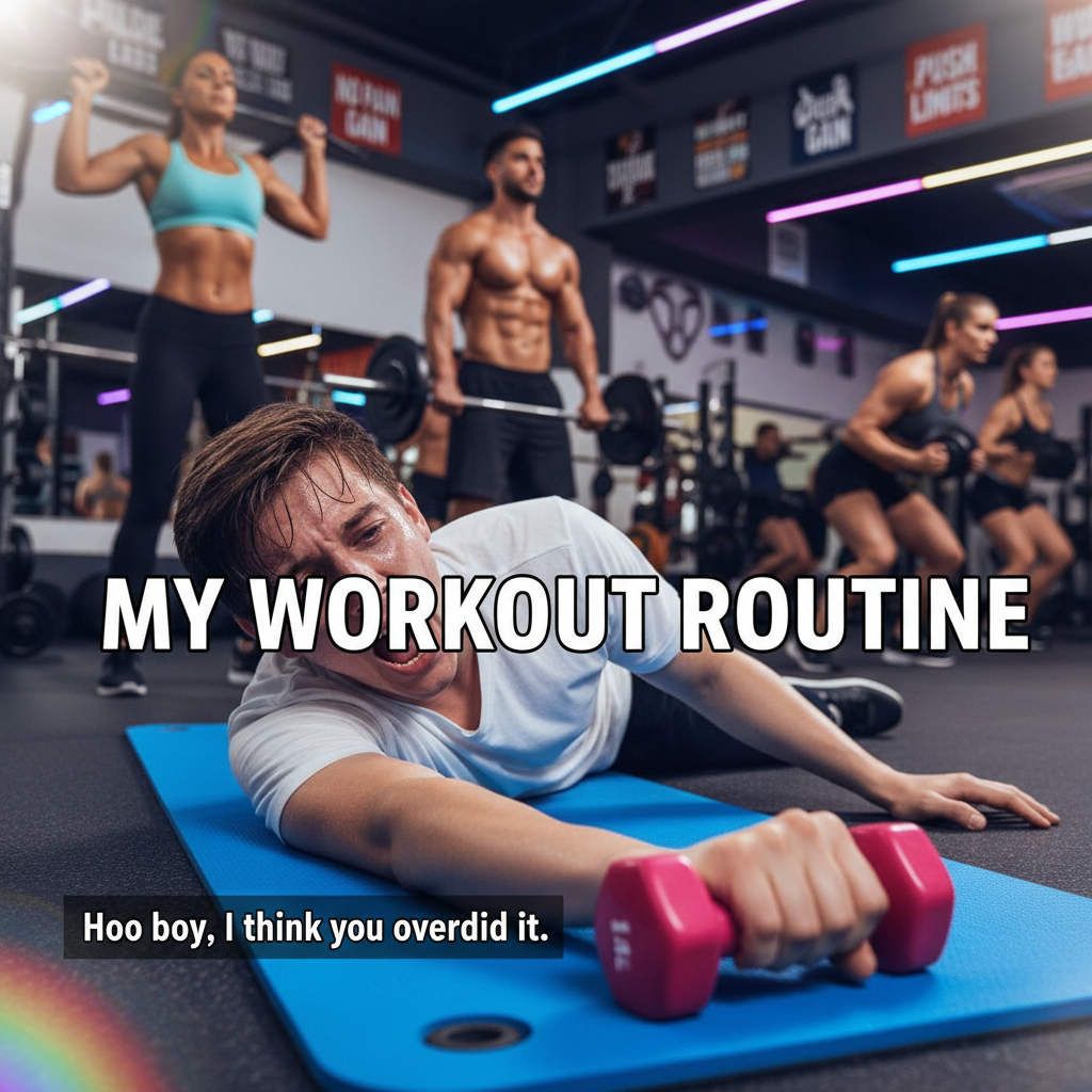Went to the gym. Did one rep. Now I'm considering a career as a professional napper.