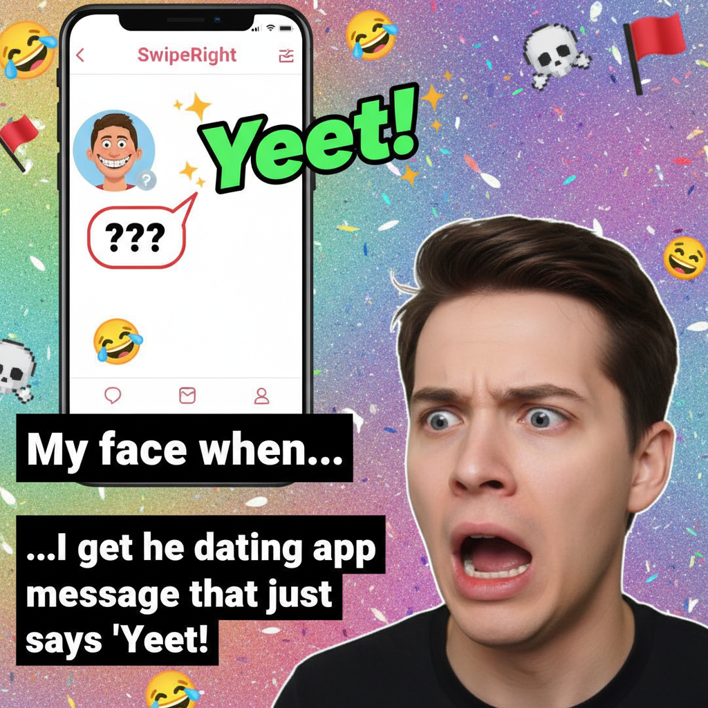 Matched with someone who thinks 'yeet' is a legitimate greeting. Send help.