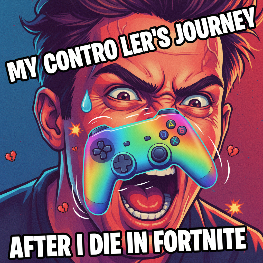 My controller just flew across the room. I'm not mad, I'm just... passionate. #Gaming