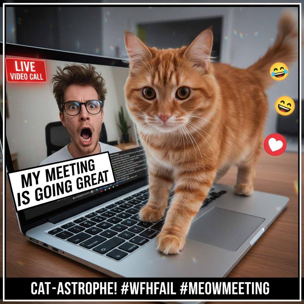 My cat just walked across my keyboard and shared my screen. My boss saw my shopping cart. #ZoomLife