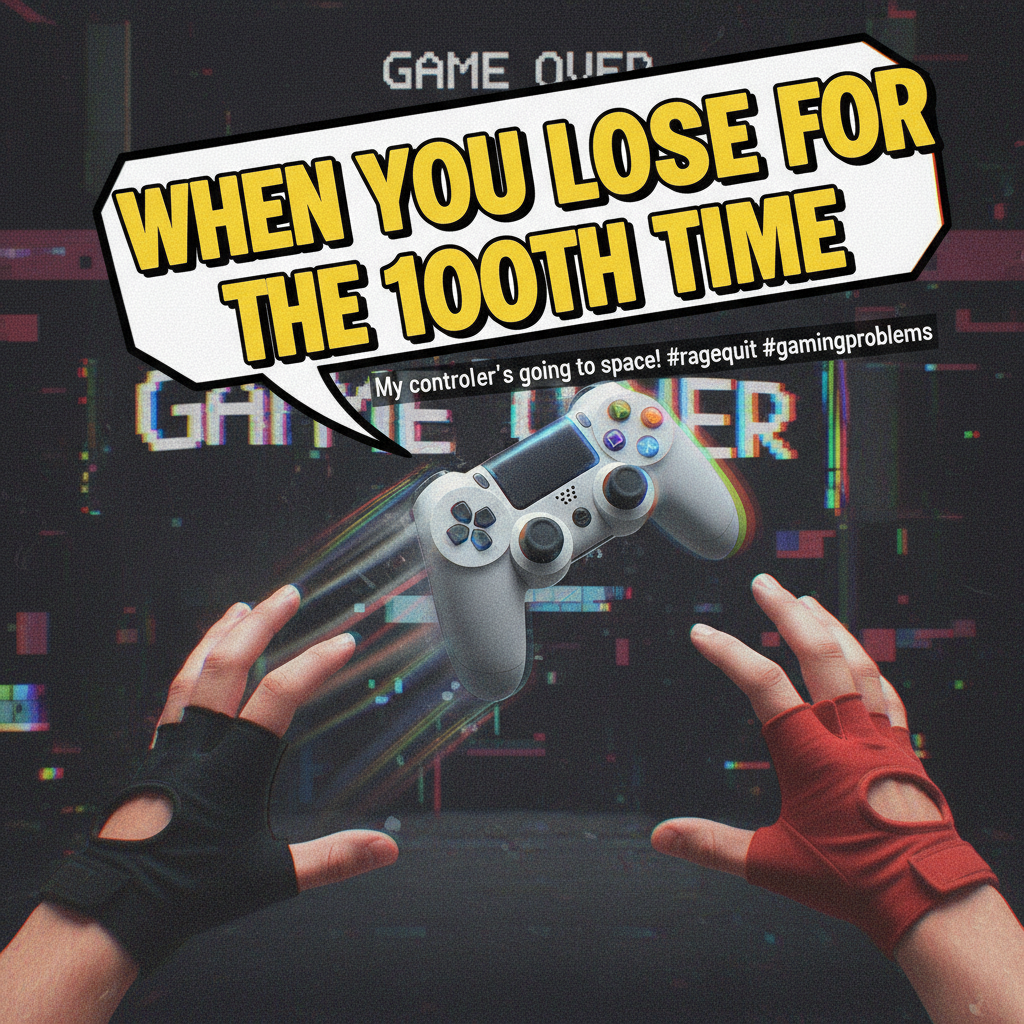 My controller just flew across the room. It wasn't my fault, it was the game's hit detection. #Gaming