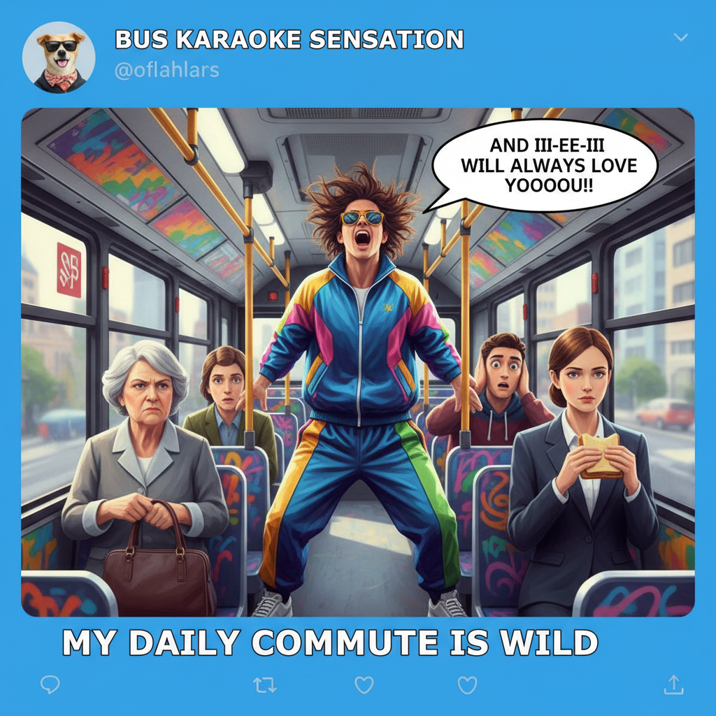 Just witnessed a full-blown opera performance on the bus. Public transport is wild.