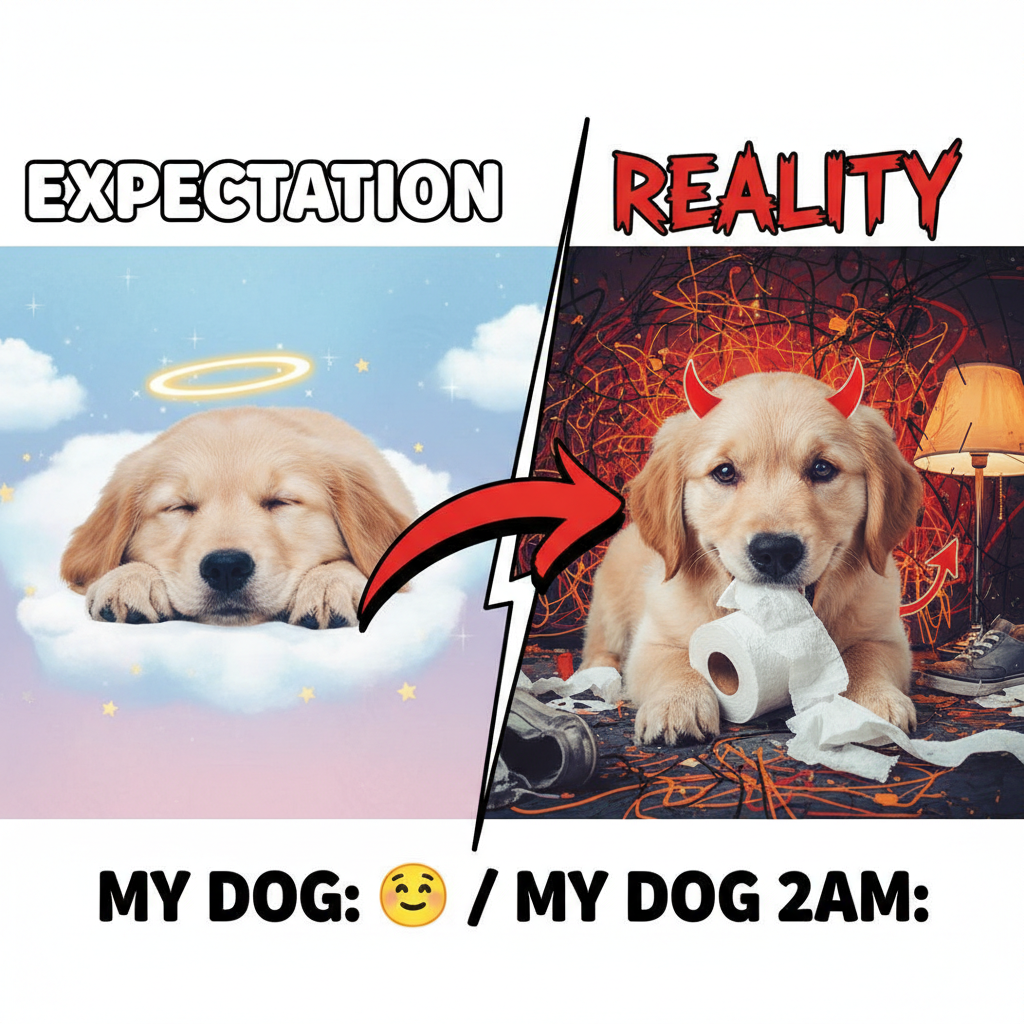My pet is either a fluffy angel or a tiny demon. No in-between.
