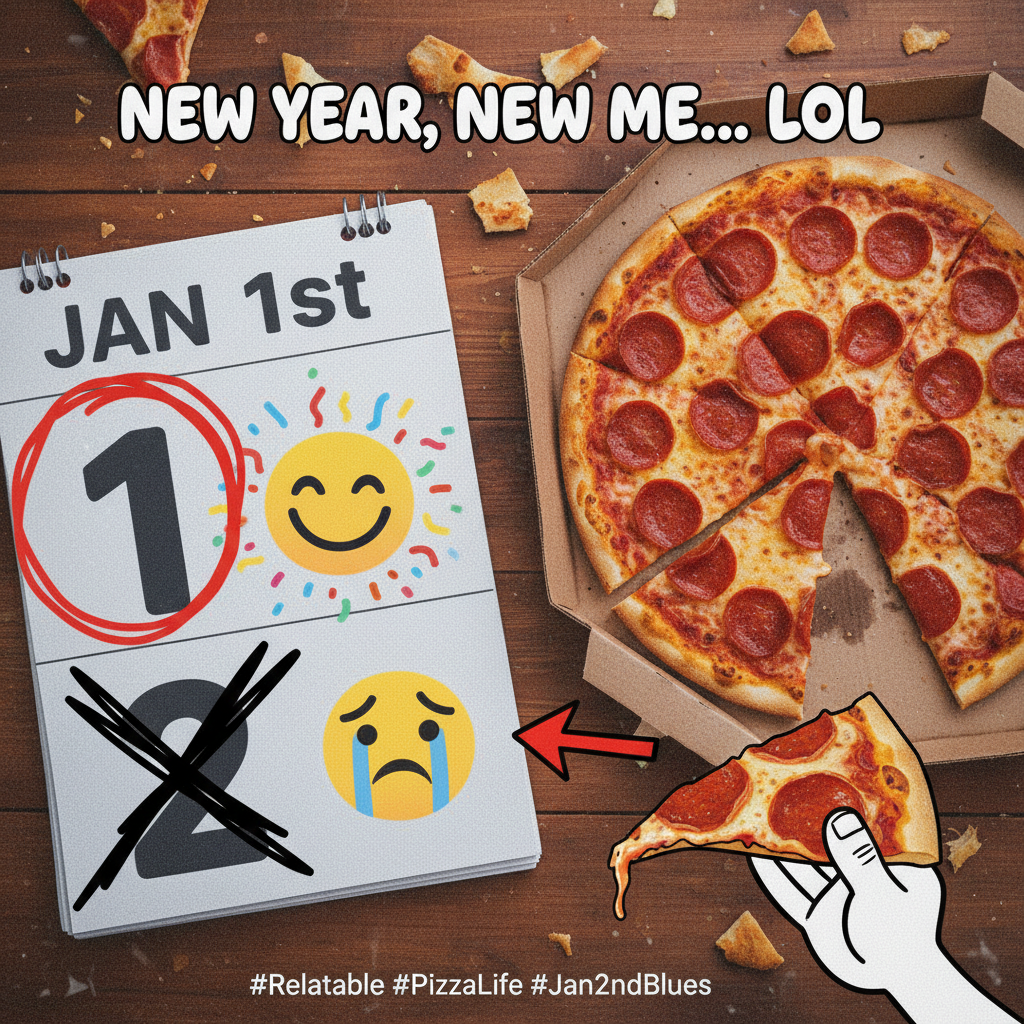 My New Year's resolution lasted until Jan 2nd. New record! 🎉 #ResolutionFail