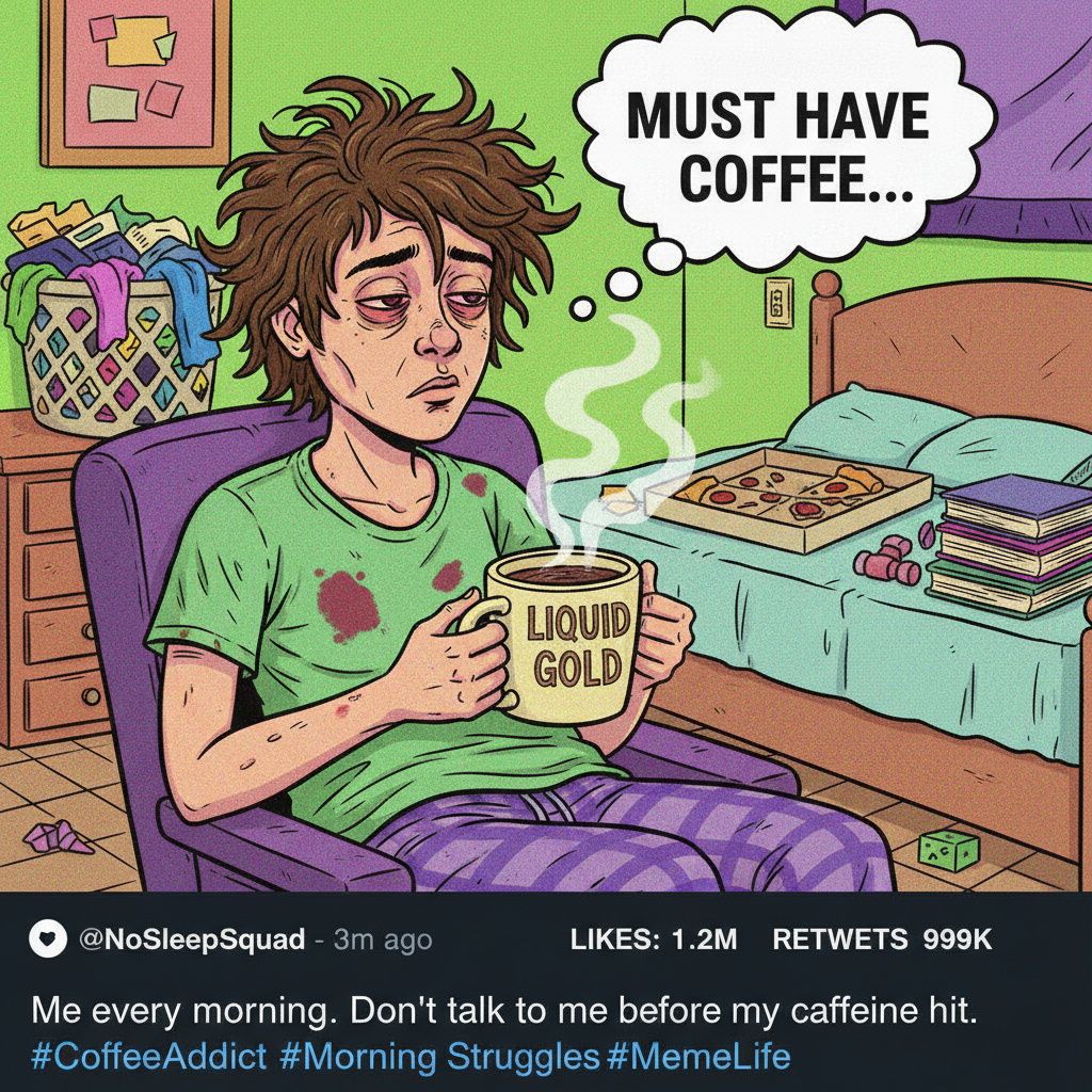 My blood type is coffee. My personality type is 'don't talk to me until I've had coffee'.