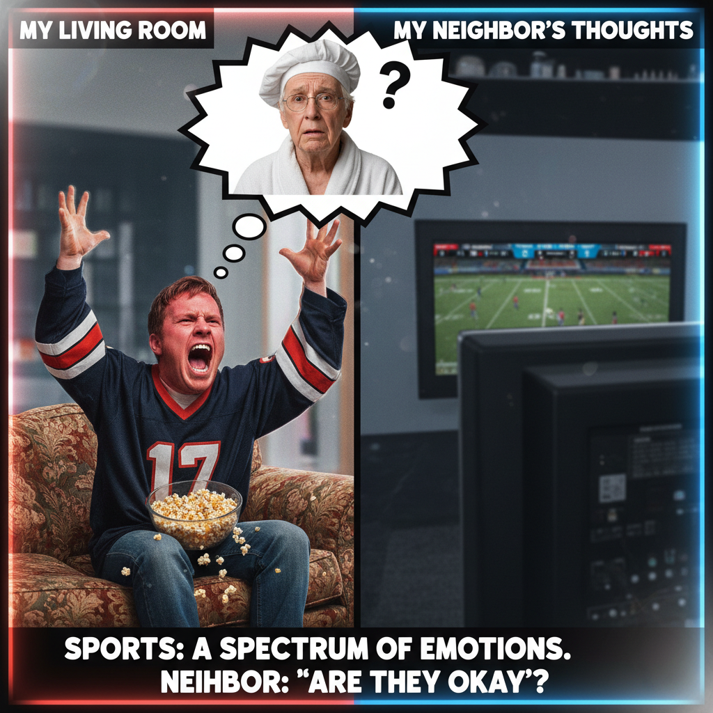 My team scored. My neighbor heard me yell. Pretty sure he thinks I'm being murdered.