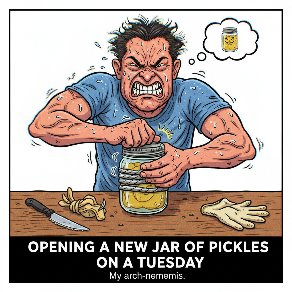 Just spent 2 hours trying to open a jar. Adulting is a scam.