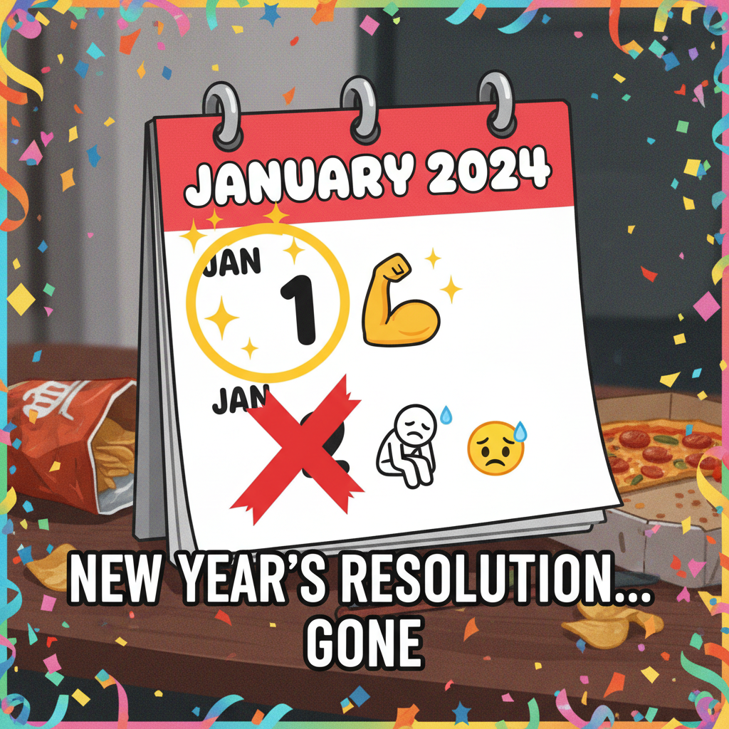 My New Year's resolution lasted until January 2nd. That's a new personal best, actually.