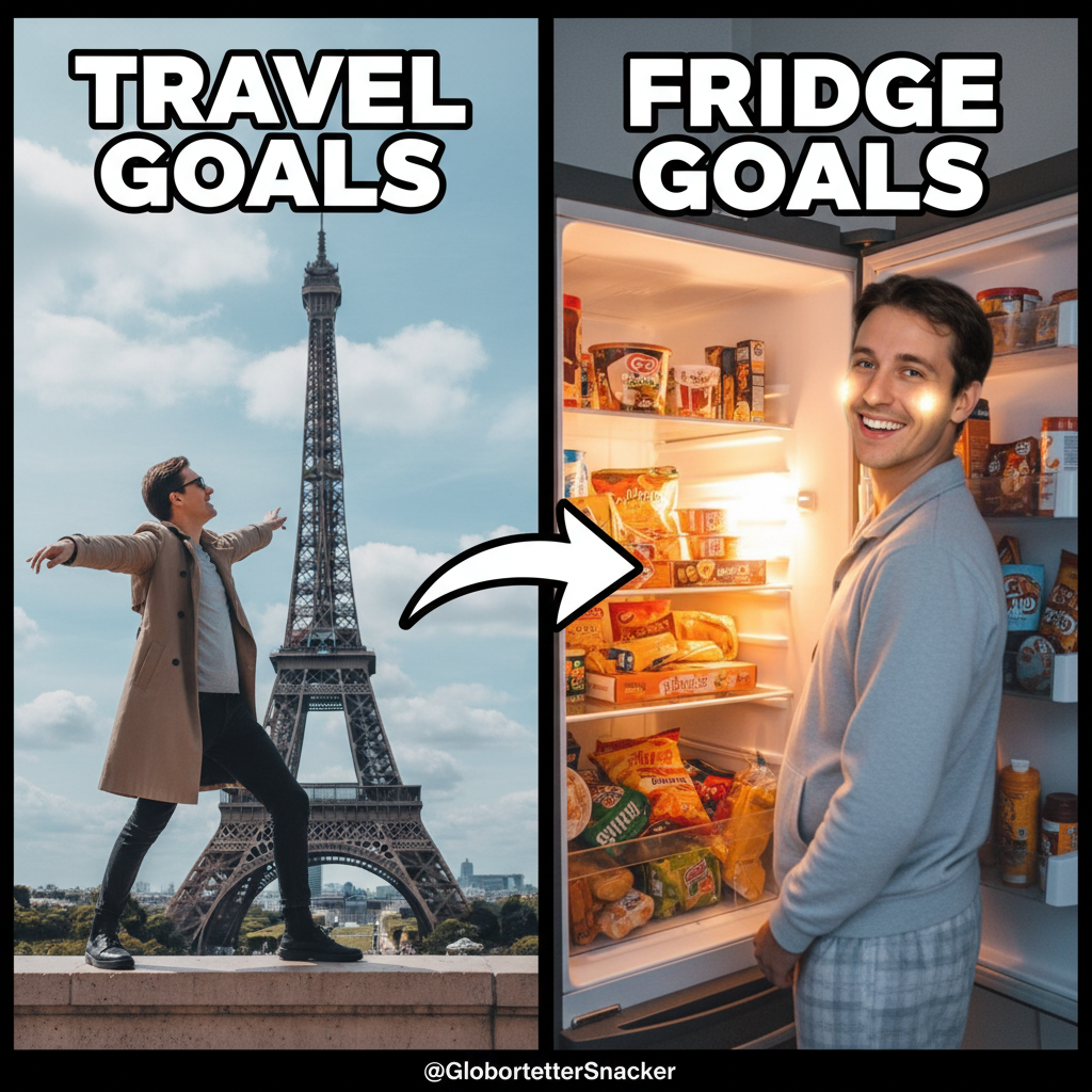 Dating apps are 90% 'I love to travel' bios and 10% finding out they only travel to their fridge.
