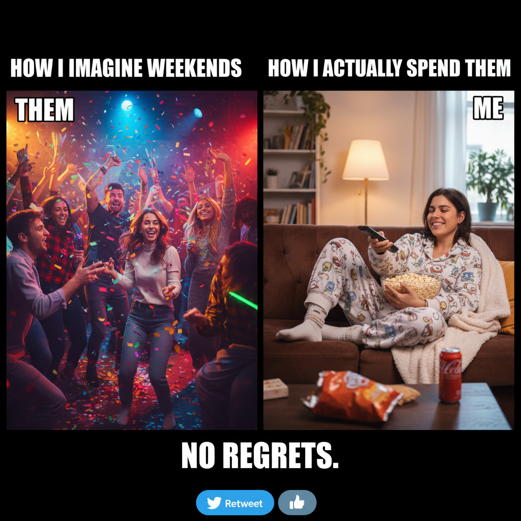 Friday night plans: wild adventures. Friday night reality: wild adventures... in my pajamas.