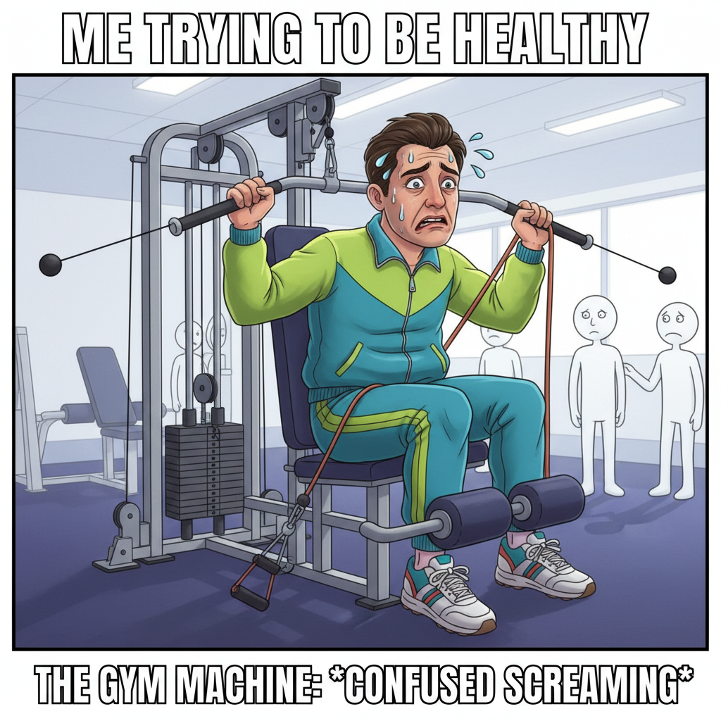 Me at the gym: 'Is this how you use this machine?' The machine: 'No.'