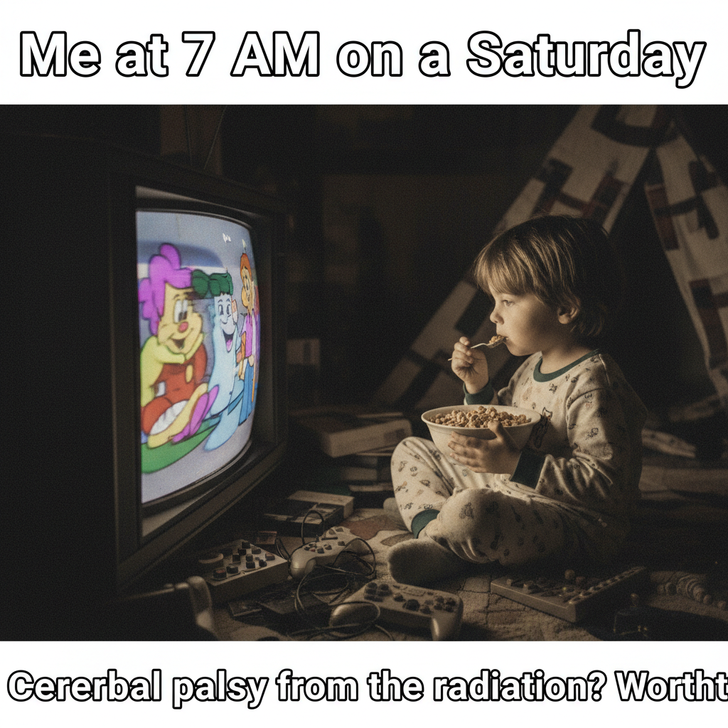 Remember when the biggest decision was which cartoon to watch? Childhood hits different now.