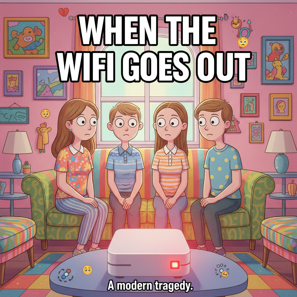 The wifi went down. I had to talk to my family. Send thoughts and prayers.