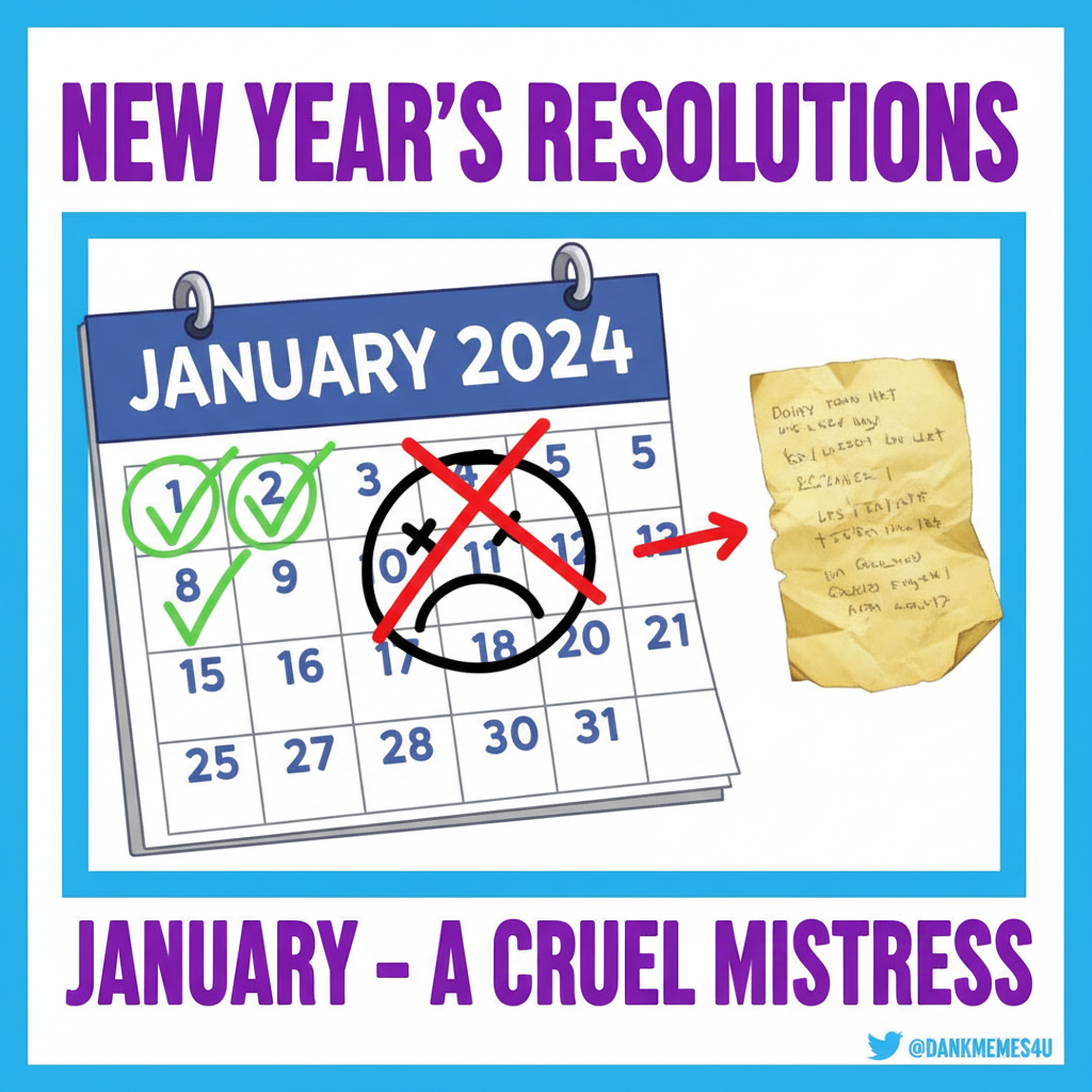 My New Year's resolution lasted exactly 3 days. It was a good run.