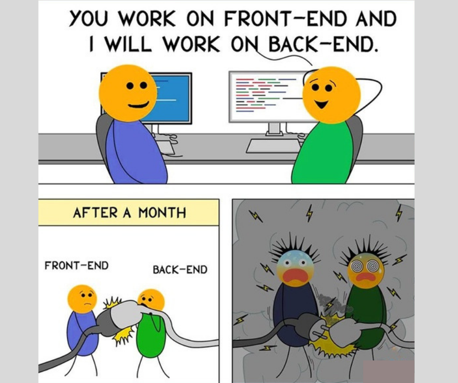 Frontend vs Backend: after a month of collaboration