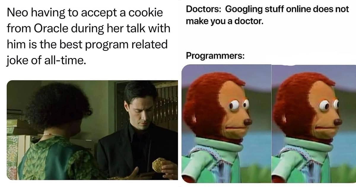 Programmers when someone says 'Googling stuff doesn't make you a doctor'