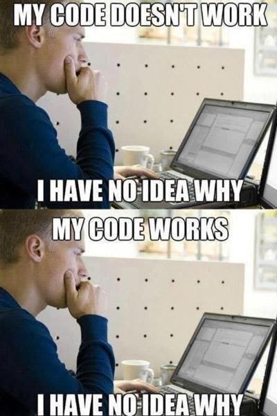 My code doesn't work... I have no idea why. My code works... I have no idea why.
