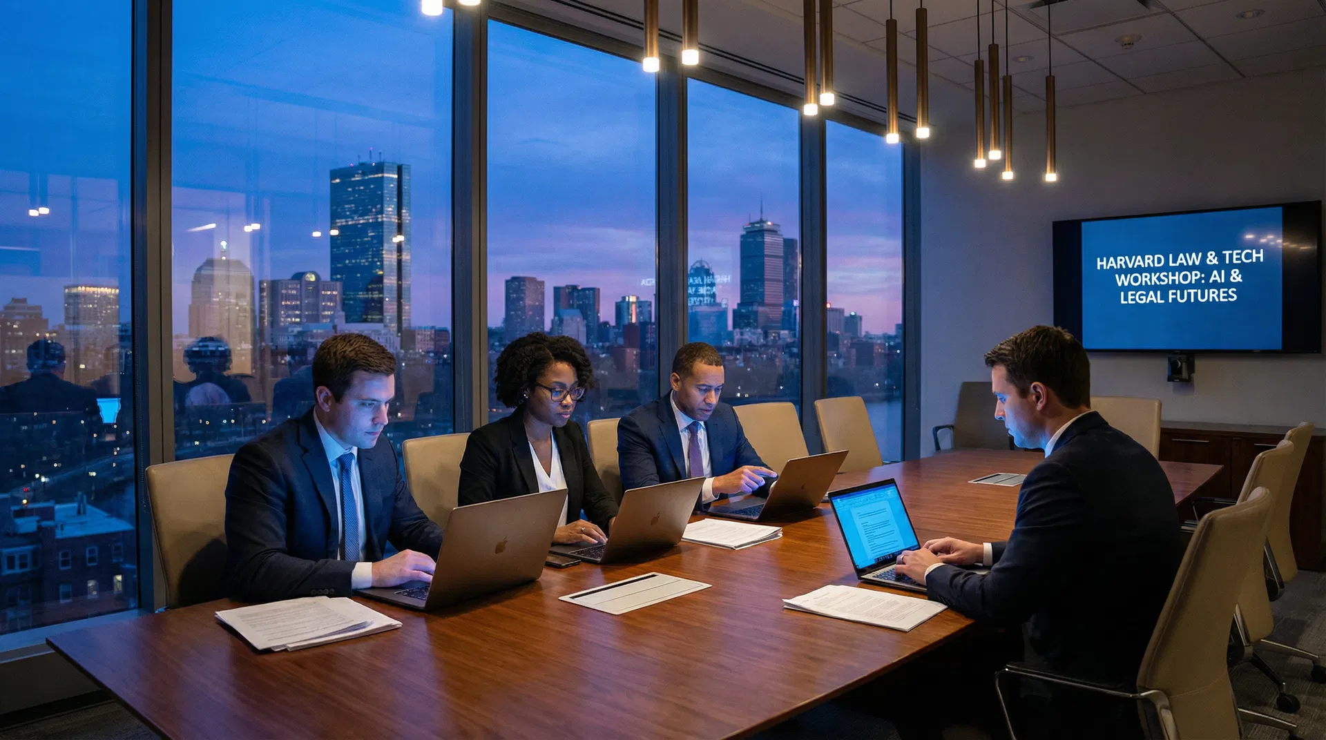 Professional law and technology training workshop with diverse group of lawyers and consultants