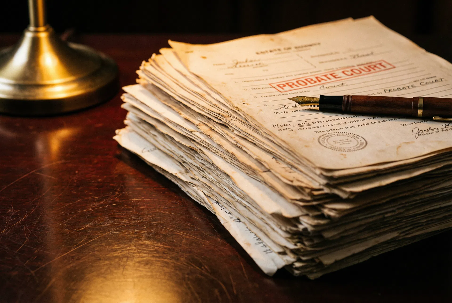 Probate court documents