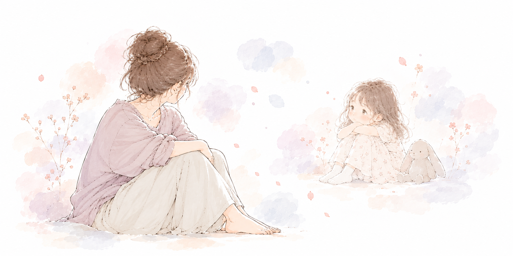 振り返ると幼いころの自分がみえる