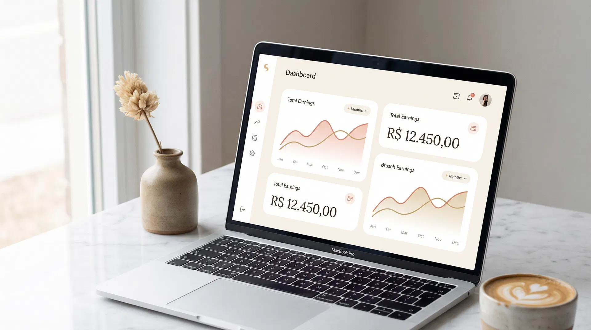 Dashboard financeiro do MyDixx