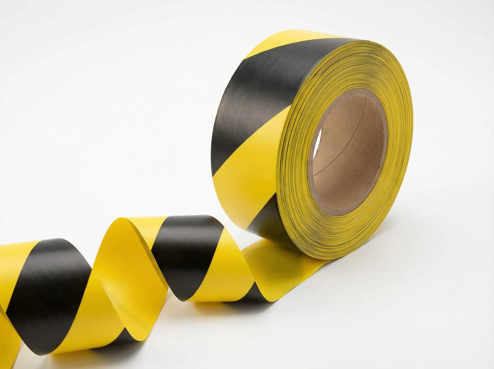 Hazard Barricade Tape – Yellow/Black (1000 ft Roll) view 1