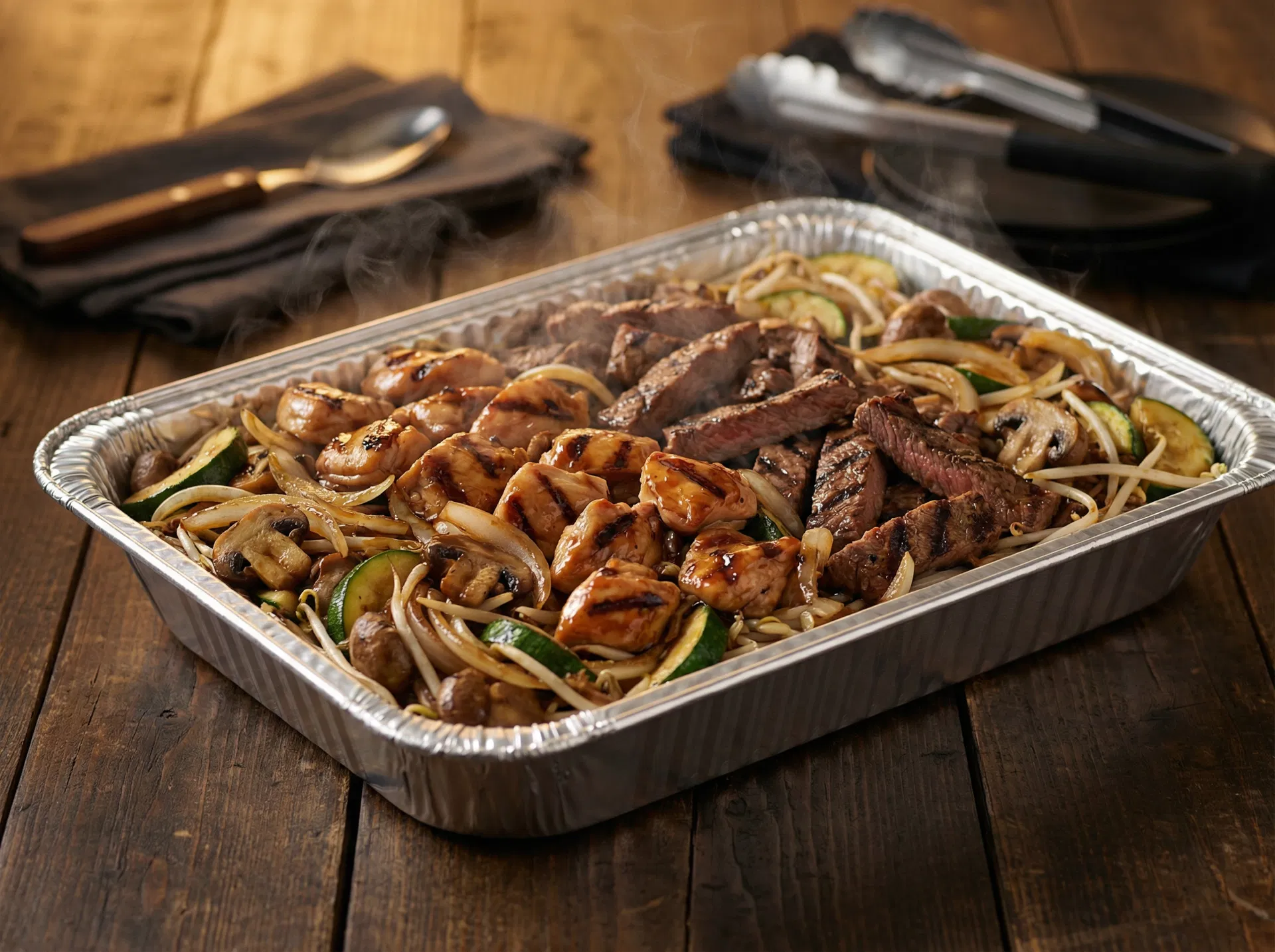 Hibachi tray