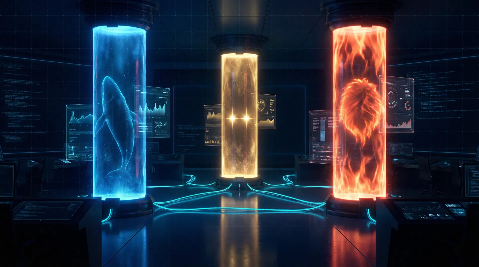 The Three Pillars — DeepSeek, Gemini, Grok