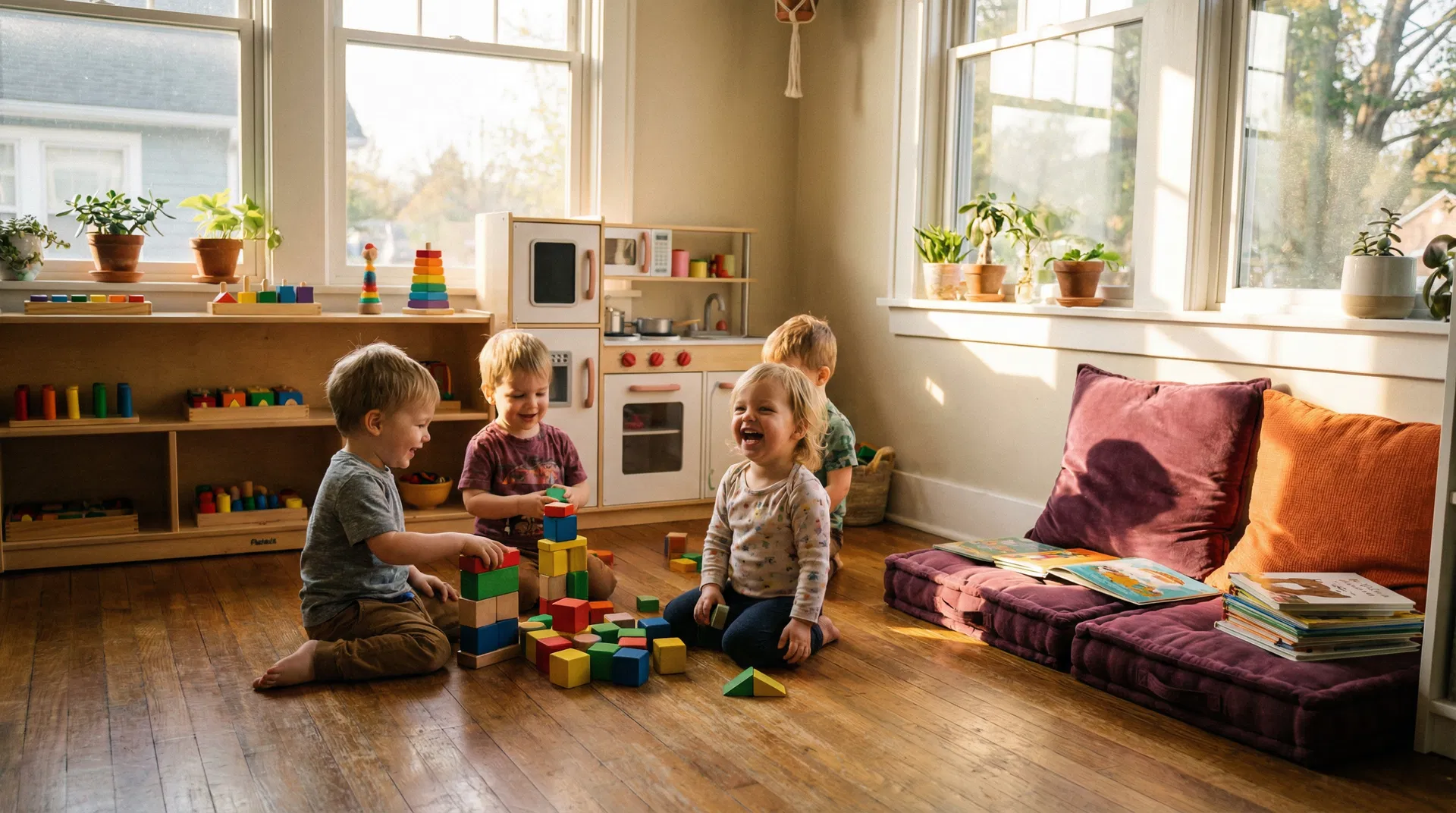 Children playing at Sugar Plums Daycare