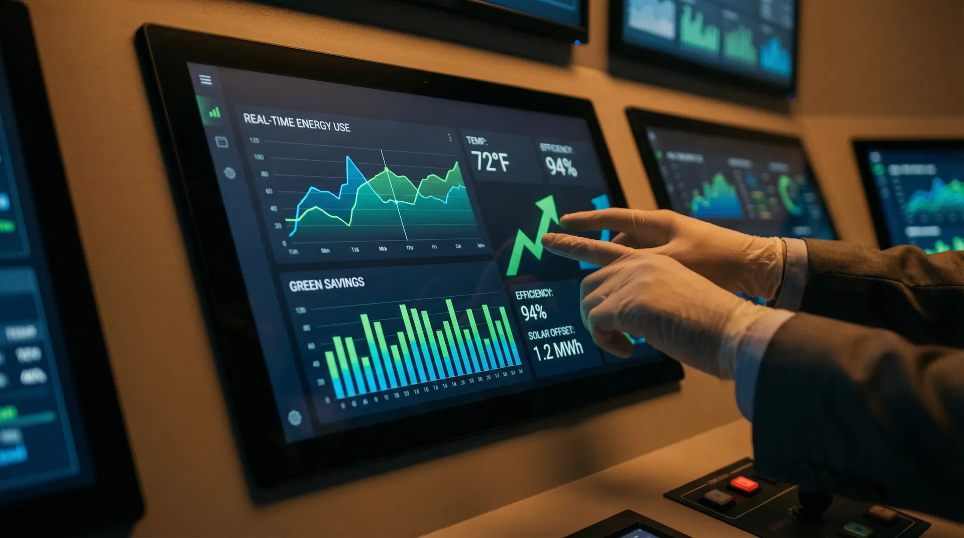 Energie-Monitoring Dashboard mit Echtzeit-Verbrauchsdaten