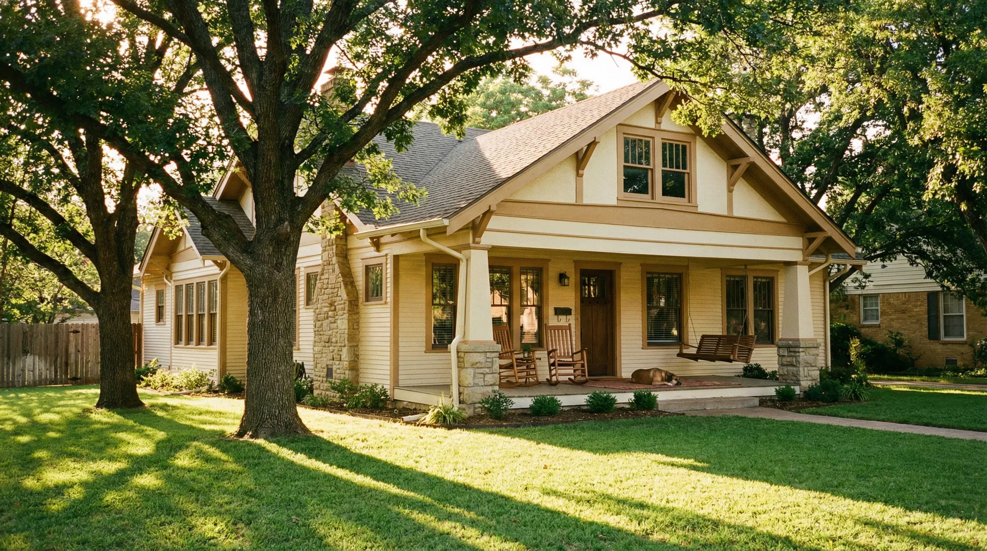 Warm Oklahoma craftsman home