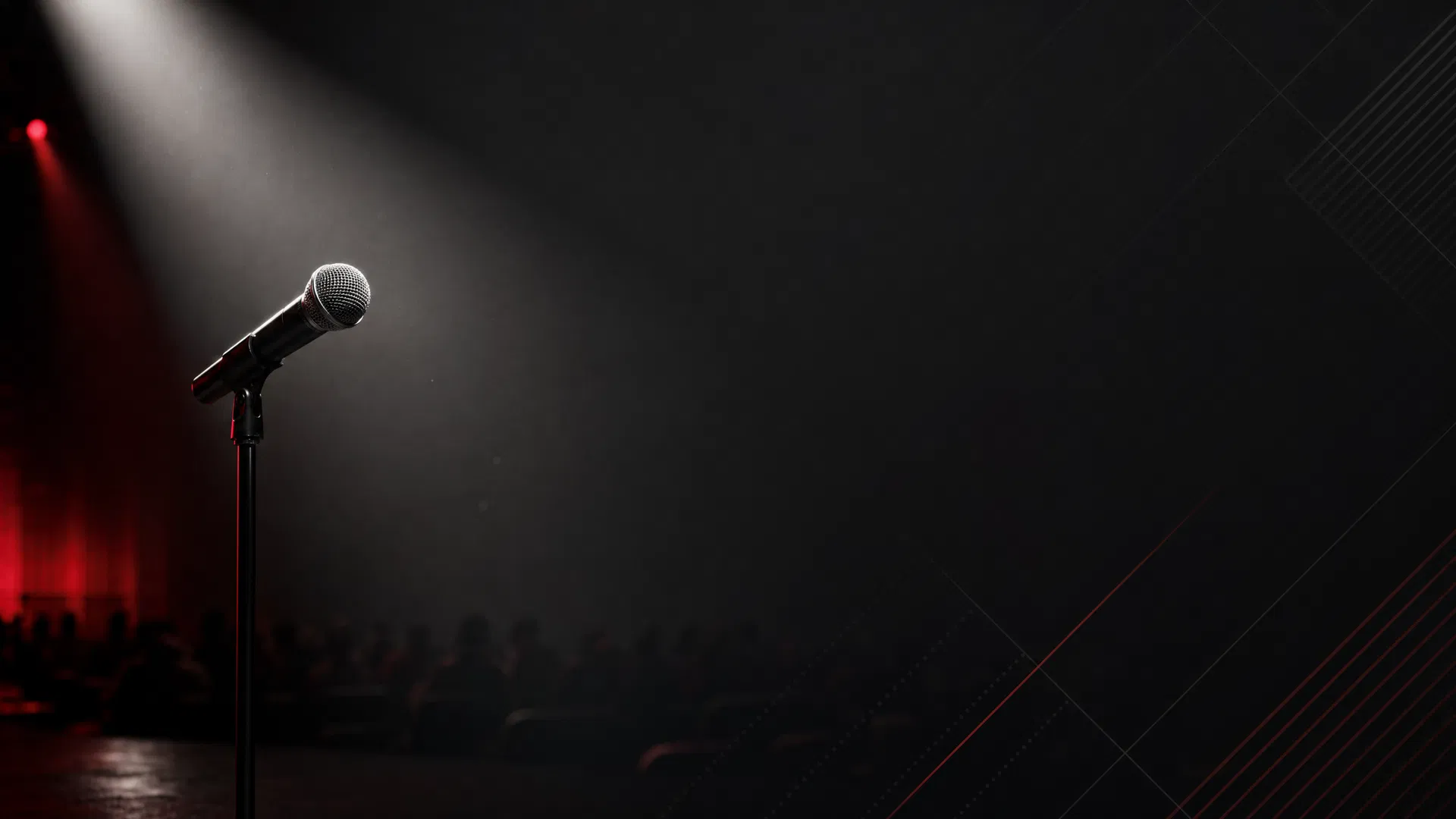 Dark studio microphone texture